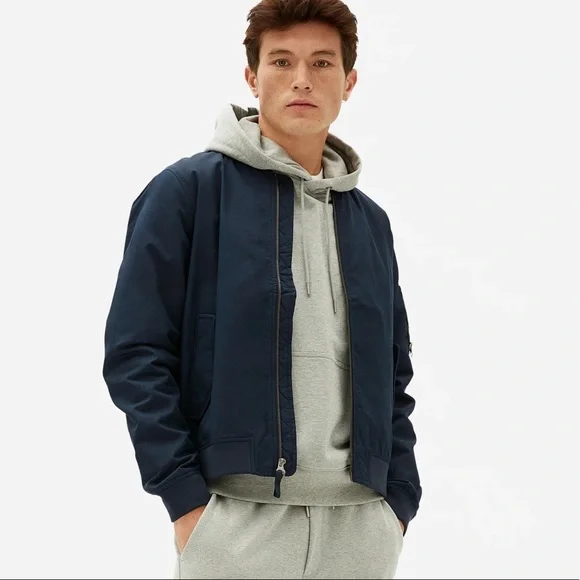 EVERLANE The Bomber Jacket/ Uniform In Navy Size Medium - Picture 11 of 13